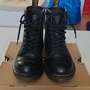 Dr. Martens Black Kids Boots